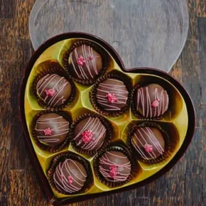 Heart truffle box
